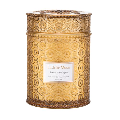 Santal Himalayen Scented Candles for Home (19 Ounce)