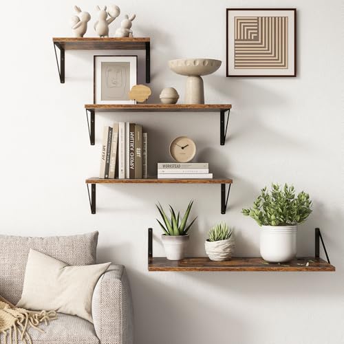 Deep Floating Shelves for Wall (2 Count)