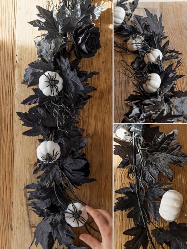 6FT Black Maples Leaf Garland