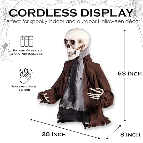 Evergreen Animated Groundbreaker Zombie for Halloween Outdoor Decoration (Groundbreaker Zombie, Set of 1)