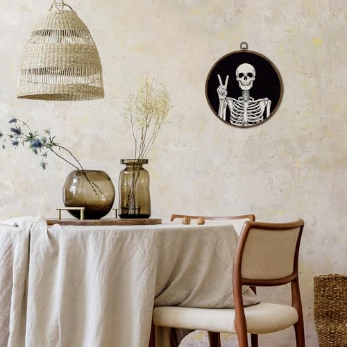 Gothic Skeleton Wall Art Decor Framed