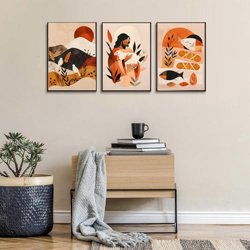 3Pcs Jesus Canvas Wall Art (3 Count)