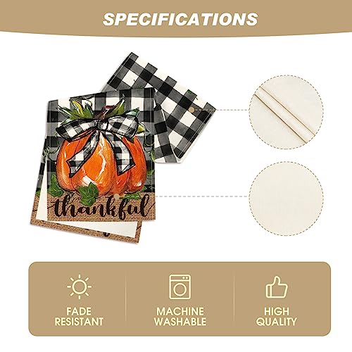 Pumpkin Thankful Fall Table Runner 13x90 Inch