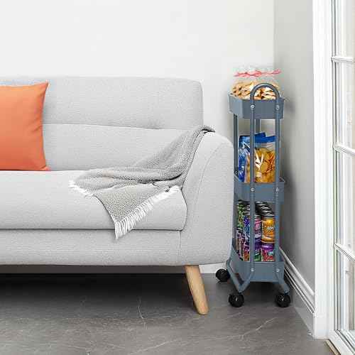 Slim Rolling Storage Cart