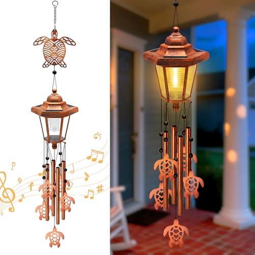 Large Solar Turtle Wind Chimes
