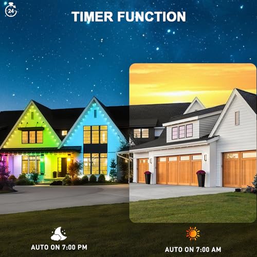 150FT Permanent Outdoor Lights for House
