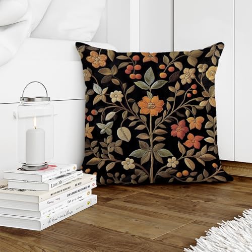 William Morris Abstract Vintage Print Floral Velvet Design Throw Pillow Covers Home Decor