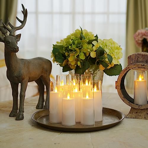 Pure White Acrylic Flameless Candles (9 Count)