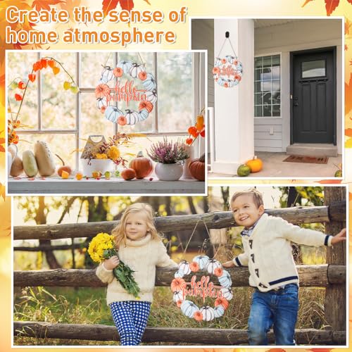 Unfinished Fall Wreaths Wood Crafts to Paint Set of 3 (3 Count)