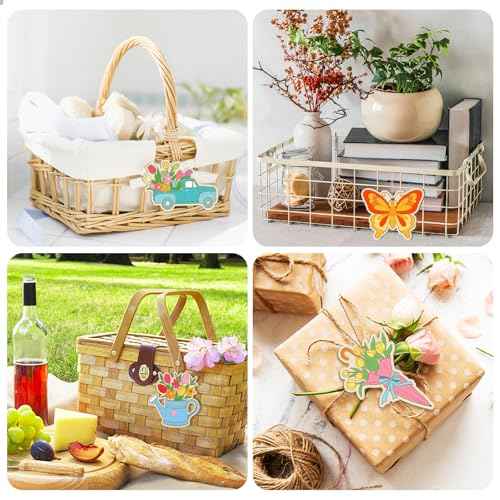 80PCS Wooden Spring Ornaments to Paint (120 Count)