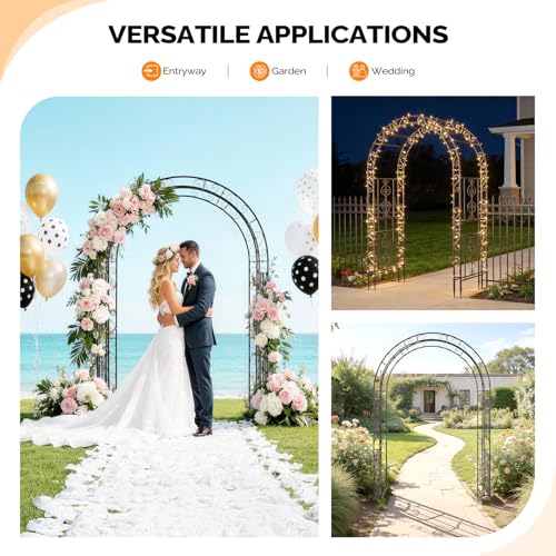 Garden Arbor Double Layer Arch Archway for Wedding Ceremony Party