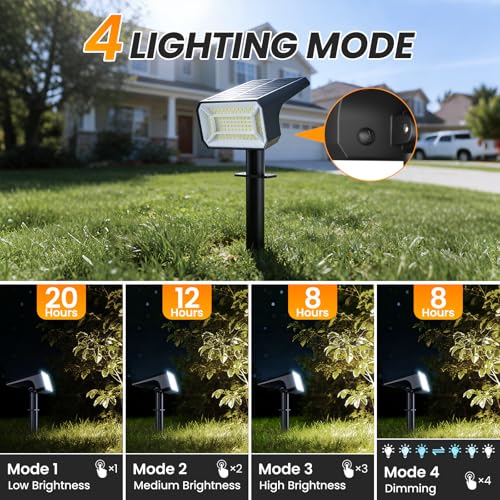 10 Pack Solar Spot Lights Outdoor Waterproof IP67 (10 Count)