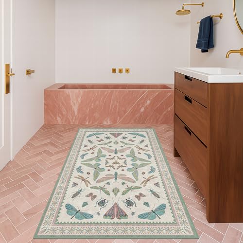 Washable Sage Green Large Entryway Rug (12 Sq Ft)