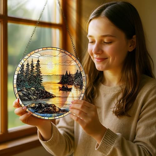 8 Inch Stained Glass Ornament