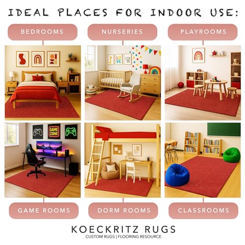 Soft & Colorful 4' Round Kids Classroom Area Rug