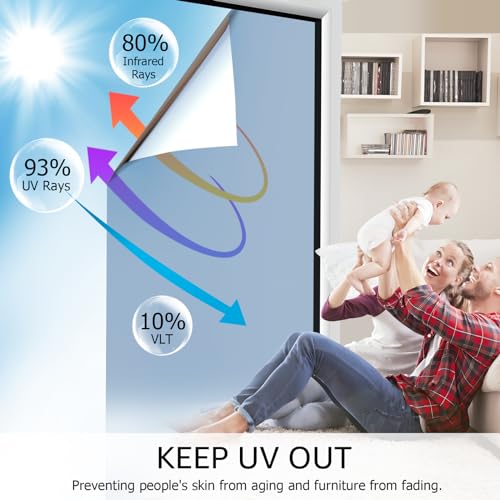 One Way Mirror Window Film (48.38 Sq Ft)