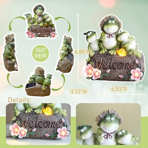 Frog Garden Statue Outdoor Decor