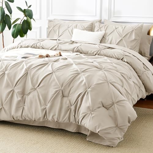 Oversized Queen Comforter Set Beige