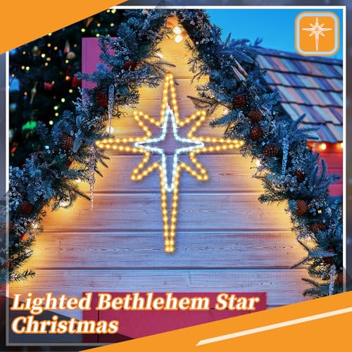 28" Christmas Bethlehem Star Outdoor Light Decor