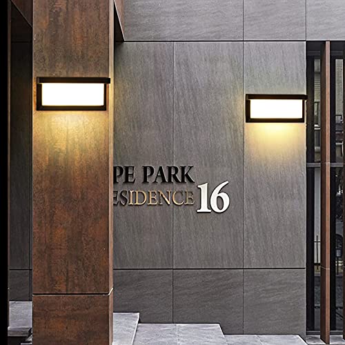 Outdoor Porch Wall Light Modern LED wall Sconces 18W 3000K Wall Mounted wall lamp Aluminum wall Lights fixtures Suitable for Garage