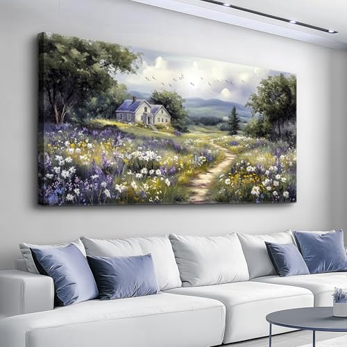 Canvas Wall Art For Living Room Wall Decor For Bedroom Office Wall Decoration Garden Painting Artwork Room Aesthetic Home Decor 20x40 In