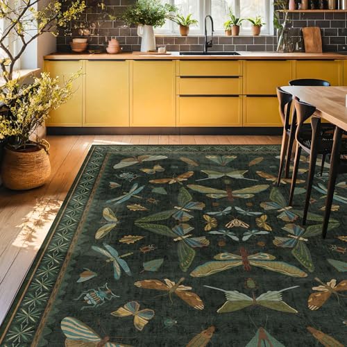 Forest Green Rugs for Living Room (108 Sq Ft)