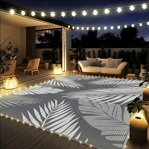 Outdoor Rug Waterproof Plastic Rugs for Patio