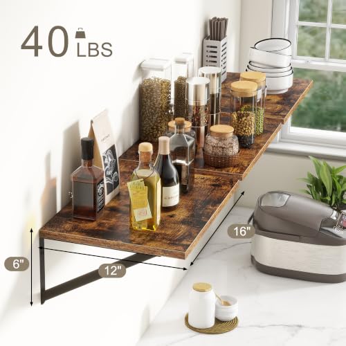 Floating Shelves 16 Inch Long (3 Count)