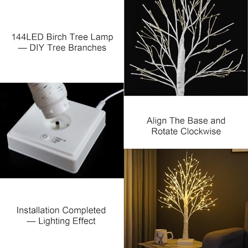 144 LED Birch Tree Lights