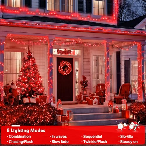 400 LED Red Christmas Lights (132 Foot)