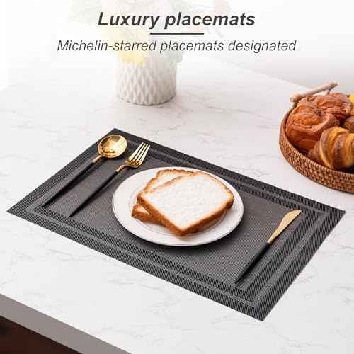 Placemats Set of 4 Washable Indoor (4 Count)