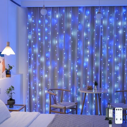 300LED Christmas Curtain Lights Plug in (9.8 Foot)