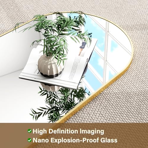 64"x21" Arched Full Length Mirror Floor Mirrors