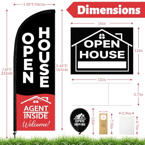 88 Pcs Open House Signs for Real Estate (88 Count)