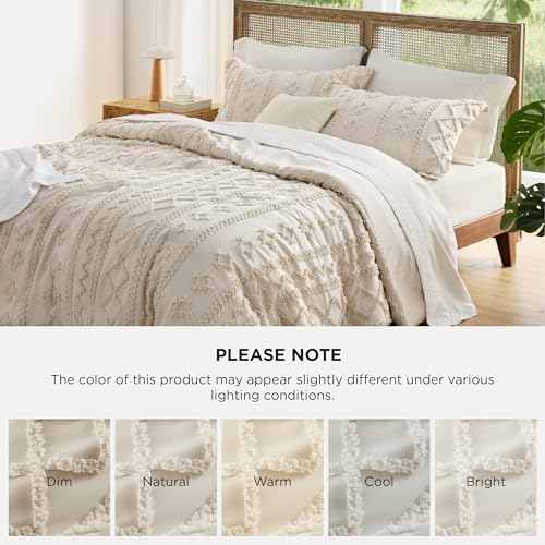 Tufted Boho Comforter Set California King Size
