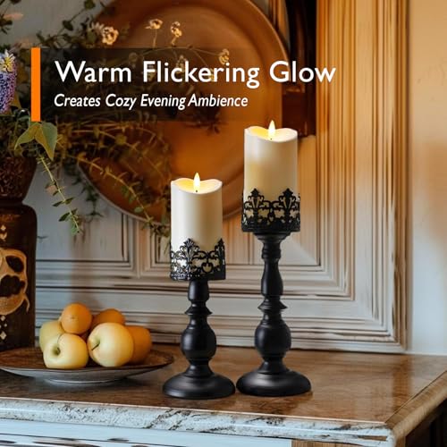 6"x3" Outdoor Waterproof Flameless Candles (2 Count)
