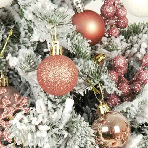 24ct Christmas Ball Ornaments Shatterproof Xmas Tree Hanging Balls Decorations Perfect for Holiday Wedding Christmas Decor (24 Count)