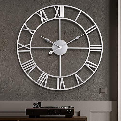 Large Wall Clock Silent Non