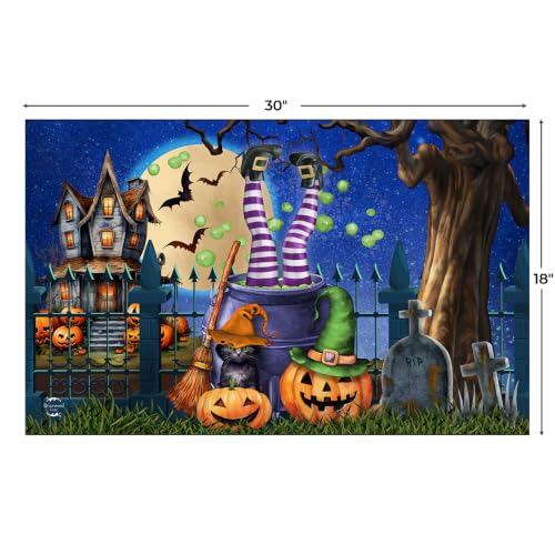 Halloween Doormat 30x18 Indoor Outdoor Witches Brew for Halloween Doormat (3.75 Sq Ft)