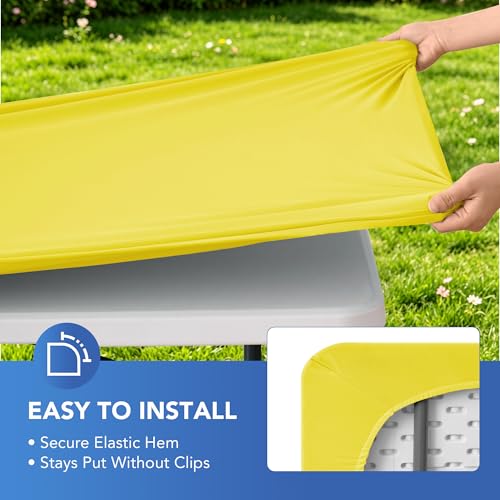 Fitted Tablecloth for 6 Foot Rectangle Tables (6 Count)