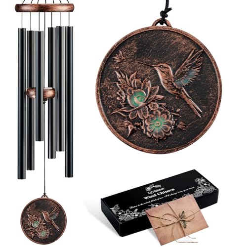 34”Hummingbird Wind Chimes for Outside