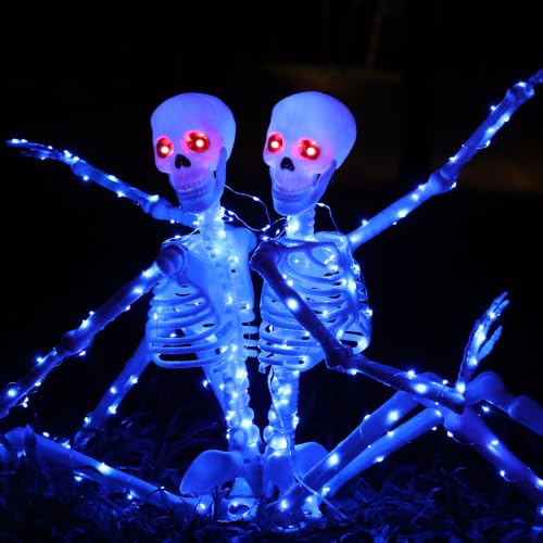 Halloween Decorations Outdoor Skeletons Set (Blue)