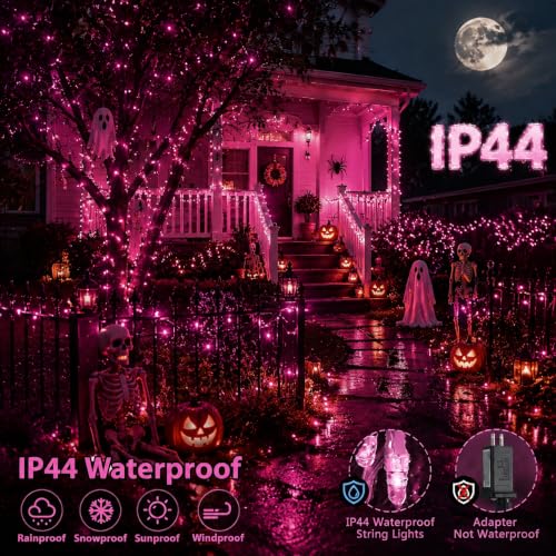 200 LED Pink Lights for Room Decor (66 Foot)