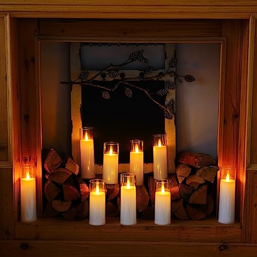 Pure White Acrylic Flameless Candles (9 Count)