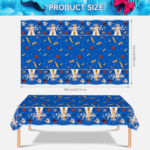 2 Pack Fathers Day Tablecloth (2 Count)