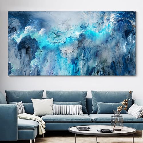 Blue Wall Art Large Canvas Art