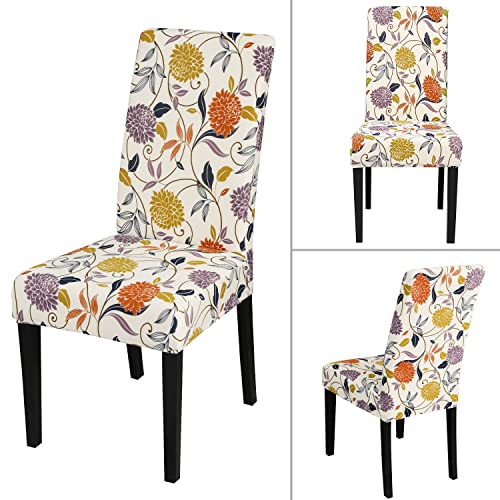 Pattern Chair Covers for Dining Room Set of 4