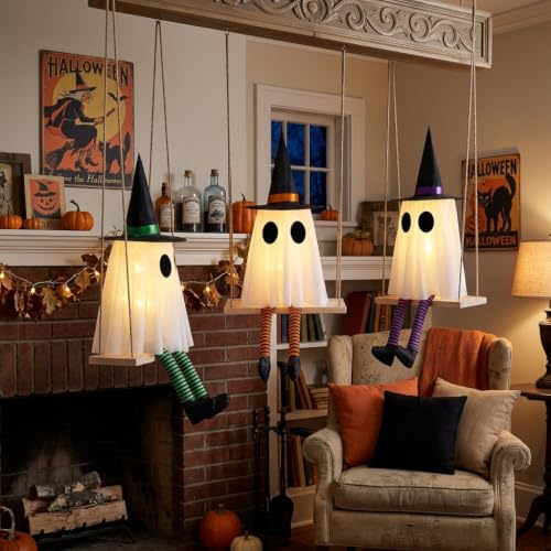 Halloween Swinging Ghost Outdoor Decor (29.5in Height)