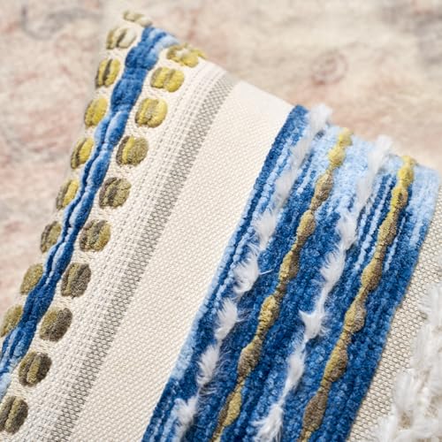 Boho Chenille Tufted Throw Pillow Covers 18x18 Inch Set of 2 (2 Count)