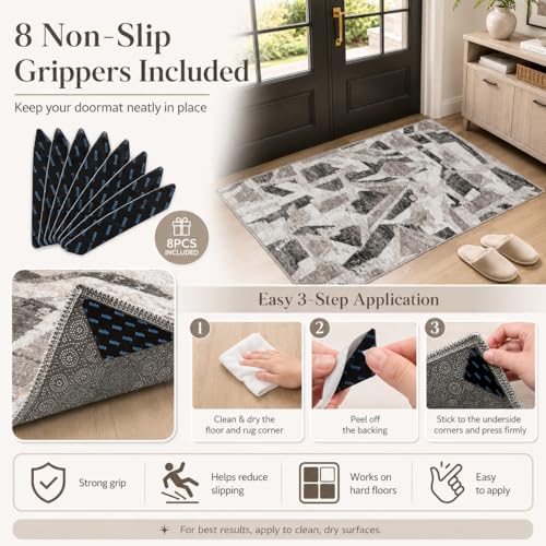 Modern Abstract Entry Rug Kitchen Bedroom Bathroom Door Mat Indoor Entrance 2X3 Front Porch Rugs Washable